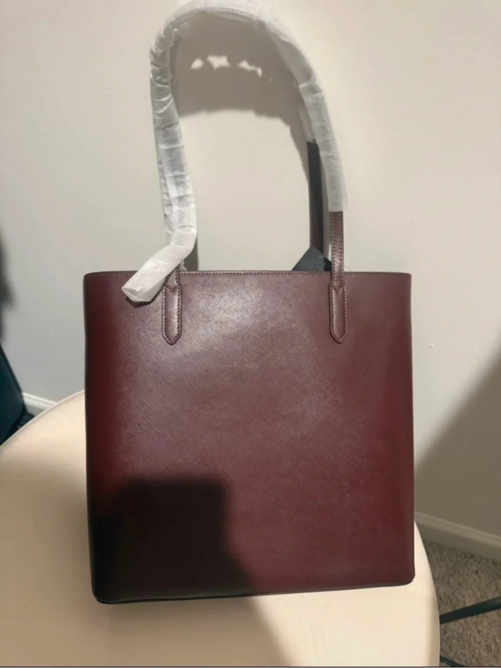 kate spade Burgundy Saffiano Leather Tote